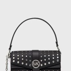 Γυναικεία Τσάντες χιαστί Δερμάτινη τσάντα MICHAEL Michael Kors μαύρο