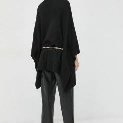 Γυναικεία Πόντσο με μείγμα μαλλιού MICHAEL Michael Kors χρώμα: μαύρο, -Michael Kors Εκπτώσεις unnamed file 1222