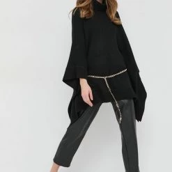 Γυναικεία Πόντσο με μείγμα μαλλιού MICHAEL Michael Kors χρώμα: μαύρο, -Michael Kors Εκπτώσεις unnamed file 1223