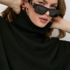 Γυναικεία Πόντσο με μείγμα μαλλιού MICHAEL Michael Kors χρώμα: μαύρο, -Michael Kors Εκπτώσεις unnamed file 1224