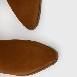 Γυναικεία Μπότες σούετ MICHAEL Michael Kors Harlow χρώμα: καφέ -Michael Kors Εκπτώσεις unnamed file 1590