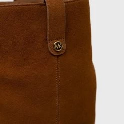 Γυναικεία Μπότες σούετ MICHAEL Michael Kors Harlow χρώμα: καφέ -Michael Kors Εκπτώσεις unnamed file 1591