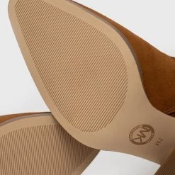 Γυναικεία Μπότες σούετ MICHAEL Michael Kors Harlow χρώμα: καφέ -Michael Kors Εκπτώσεις unnamed file 1592