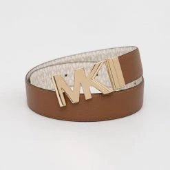 Γυναικεία Ζώνες Αναστρέψιμη δερμάτινη ζώνη MICHAEL Michael Kors καφέ
