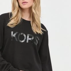 Γυναικεία Χωρίς φερμουάρ Βαμβακερή μπλούζα MICHAEL Michael Kors χρώμα: μαύρο, -Michael Kors Εκπτώσεις unnamed file 1766