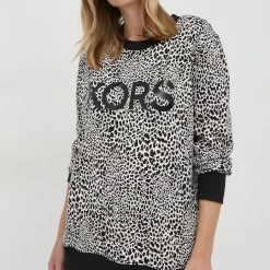 Γυναικεία Χωρίς φερμουάρ Βαμβακερή μπλούζα MICHAEL Michael Kors χρώμα: μαύρο,