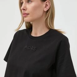 Γυναικεία Κοντομάνικο Βαμβακερό μπλουζάκι MICHAEL Michael Kors μαύρο -Michael Kors Εκπτώσεις unnamed file 1835