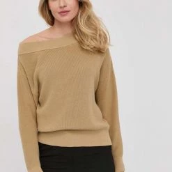 Γυναικεία Χωρίς φερμουάρ Βαμβακερό πουλόβερ MICHAEL Michael Kors χρώμα: μπεζ,