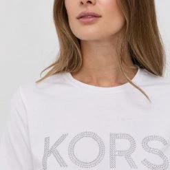 Γυναικεία Κοντομάνικο Βαμβακερό μπλουζάκι MICHAEL Michael Kors άσπρο -Michael Kors Εκπτώσεις unnamed file 2218