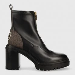 Γυναικεία Μποτάκια Δερμάτινες μπότες MICHAEL Michael Kors Cyrus χρώμα: μαύρο