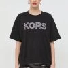 Γυναικεία Κοντομάνικο Βαμβακερό μπλουζάκι MICHAEL Michael Kors μαύρο -Michael Kors Εκπτώσεις unnamed file 2314