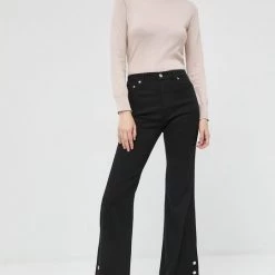 Γυναικεία Καμπάνες Τζιν παντελονι MICHAEL Michael Kors μαύρο