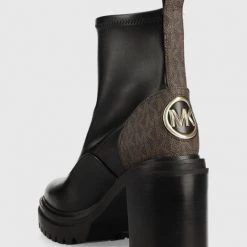 Γυναικεία Μποτάκια Δερμάτινες μπότες MICHAEL Michael Kors Cyrus χρώμα: μαύρο -Michael Kors Εκπτώσεις unnamed file 233