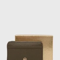 Γυναικεία Πορτοφόλια Δερμάτινο πορτοφόλι MICHAEL Michael Kors χρώμα: πράσινο -Michael Kors Εκπτώσεις unnamed file 2334