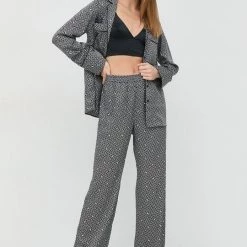 Γυναικεία Υφασμάτινα Παντελόνι MICHAEL Michael Kors μαύρο,