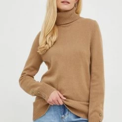 Γυναικεία Χωρίς φερμουάρ Πουλόβερ με μείγμα κασμίρ MICHAEL Michael Kors χρώμα: καφέ, -Michael Kors Εκπτώσεις unnamed file 2503