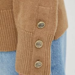 Γυναικεία Χωρίς φερμουάρ Πουλόβερ με μείγμα κασμίρ MICHAEL Michael Kors χρώμα: καφέ, -Michael Kors Εκπτώσεις unnamed file 2504