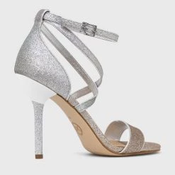 Γυναικεία Πέδιλα με τακούνι Σανδάλια MICHAEL Michael Kors Astrid ασημί -Michael Kors Εκπτώσεις unnamed file 2540
