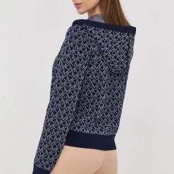 Γυναικεία Με φερμουάρ Μπλούζα MICHAEL Michael Kors χρώμα: ναυτικό μπλε, -Michael Kors Εκπτώσεις unnamed file 2729