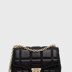 Γυναικεία Τσάντες χιαστί Δερμάτινη τσάντα MICHAEL Michael Kors μαύρο