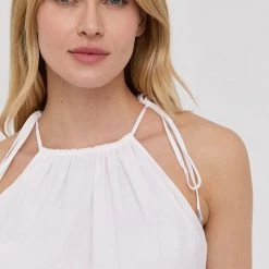 Γυναικεία Φορέματα Βαμβακερό φόρεμα MICHAEL Michael Kors άσπρο, -Michael Kors Εκπτώσεις unnamed file 2807