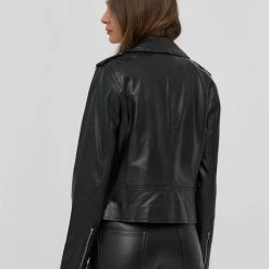 Γυναικεία Κοντά μπουφάν Δερμάτινη ραμονέσκα MICHAEL Michael Kors χρώμα: μαύρο, -Michael Kors Εκπτώσεις unnamed file 2874