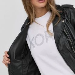 Γυναικεία Κοντά μπουφάν Δερμάτινη ραμονέσκα MICHAEL Michael Kors χρώμα: μαύρο, -Michael Kors Εκπτώσεις unnamed file 2877