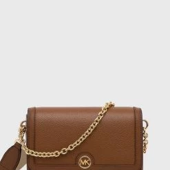 Γυναικεία Τσάντες χιαστί Δερμάτινη τσάντα MICHAEL Michael Kors καφέ