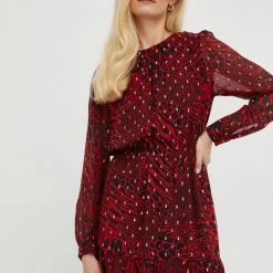 Γυναικεία Φορέματα Φόρεμα από συνδιασμό μεταξιού MICHAEL Michael Kors κόκκινο,