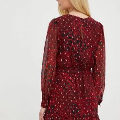 Γυναικεία Φορέματα Φόρεμα από συνδιασμό μεταξιού MICHAEL Michael Kors κόκκινο, -Michael Kors Εκπτώσεις unnamed file 2987