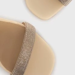 Γυναικεία Πέδιλα με τακούνι Δερμάτινα σανδάλια MICHAEL Michael Kors Carrie χρυσαφί -Michael Kors Εκπτώσεις unnamed file 3016