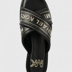 Γυναικεία Σαγιονάρες Παντόφλες MICHAEL Michael Kors Gideon μαύρο -Michael Kors Εκπτώσεις unnamed file 3038