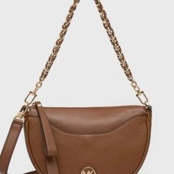 Γυναικεία Τσάντες χιαστί Δερμάτινη τσάντα MICHAEL Michael Kors καφέ