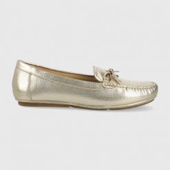 Γυναικεία Μοκασίνια MICHAEL Michael Kors Juliette Moc χρώμα: χρυσαφί
