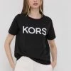 Γυναικεία Κοντομάνικο Βαμβακερό μπλουζάκι MICHAEL Michael Kors μαύρο -Michael Kors Εκπτώσεις unnamed file 3211