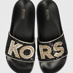 Γυναικεία Σαγιονάρες Παντόφλες MICHAEL Michael Kors Gilmore μαύρο -Michael Kors Εκπτώσεις unnamed file 3240