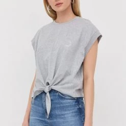 Γυναικεία Κοντομάνικο Βαμβακερό μπλουζάκι MICHAEL Michael Kors γκρι