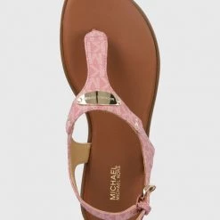 MICHAEL Michael Kors Γυναικεία Σανδάλια Michael Kors Mk Plate Thong χρώμα: ροζ -Michael Kors Εκπτώσεις unnamed file 3395