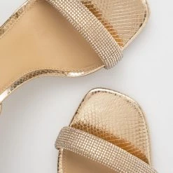 Γυναικεία Πέδιλα με τακούνι Σανδάλια MICHAEL Michael Kors Carrie χρυσαφί -Michael Kors Εκπτώσεις unnamed file 3506