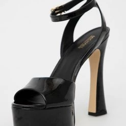 Γυναικεία Πέδιλα με τακούνι Δερμάτινα σανδάλια MICHAEL Michael Kors Jenson μαύρο -Michael Kors Εκπτώσεις unnamed file 3522
