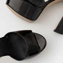 Γυναικεία Πέδιλα με τακούνι Δερμάτινα σανδάλια MICHAEL Michael Kors Jenson μαύρο -Michael Kors Εκπτώσεις unnamed file 3523