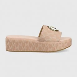 Γυναικεία Σαγιονάρες Παντόφλες MICHAEL Michael Kors Sadler Wedge ροζ