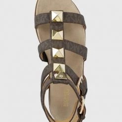 MICHAEL Michael Kors Γυναικεία Σανδάλια Michael Kors Wren χρώμα: καφέ -Michael Kors Εκπτώσεις unnamed file 3643