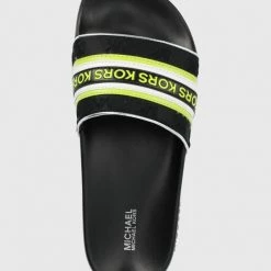Γυναικεία Σαγιονάρες Παντόφλες MICHAEL Michael Kors Gilmore Slide χρώμα: μαύρο -Michael Kors Εκπτώσεις unnamed file 3658