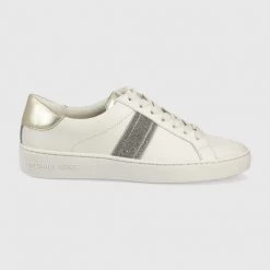 Γυναικεία Sneakers Δερμάτινα παπούτσια MICHAEL Michael Kors Irving Stripe Lace Up μπεζ