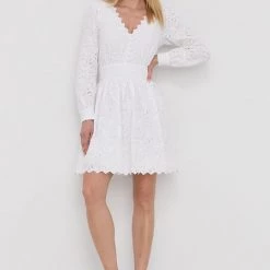 Γυναικεία Φορέματα Βαμβακερό φόρεμα MICHAEL Michael Kors άσπρο,