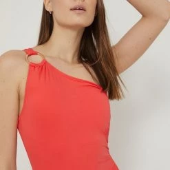 MICHAEL Michael Kors Γυναικεία Ολόσωμα Michael Kors Μαγιό κόκκινα αιχμηρά -Michael Kors Εκπτώσεις unnamed file 3713