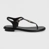 Γυναικεία Σανδάλια Δερμάτινα σανδάλια MICHAEL Michael Kors Mallory Thong χρώμα: μαύρο -Michael Kors Εκπτώσεις unnamed file 3724