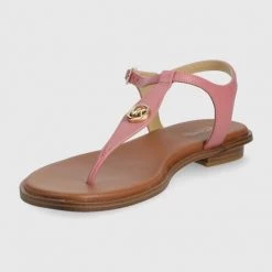 Γυναικεία Σανδάλια Δερμάτινα σανδάλια MICHAEL Michael Kors Mallory Thong χρώμα: ροζ -Michael Kors Εκπτώσεις unnamed file 3730