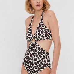 Γυναικεία Ολόσωμα Μαγιό MICHAEL Michael Kors κάστανο